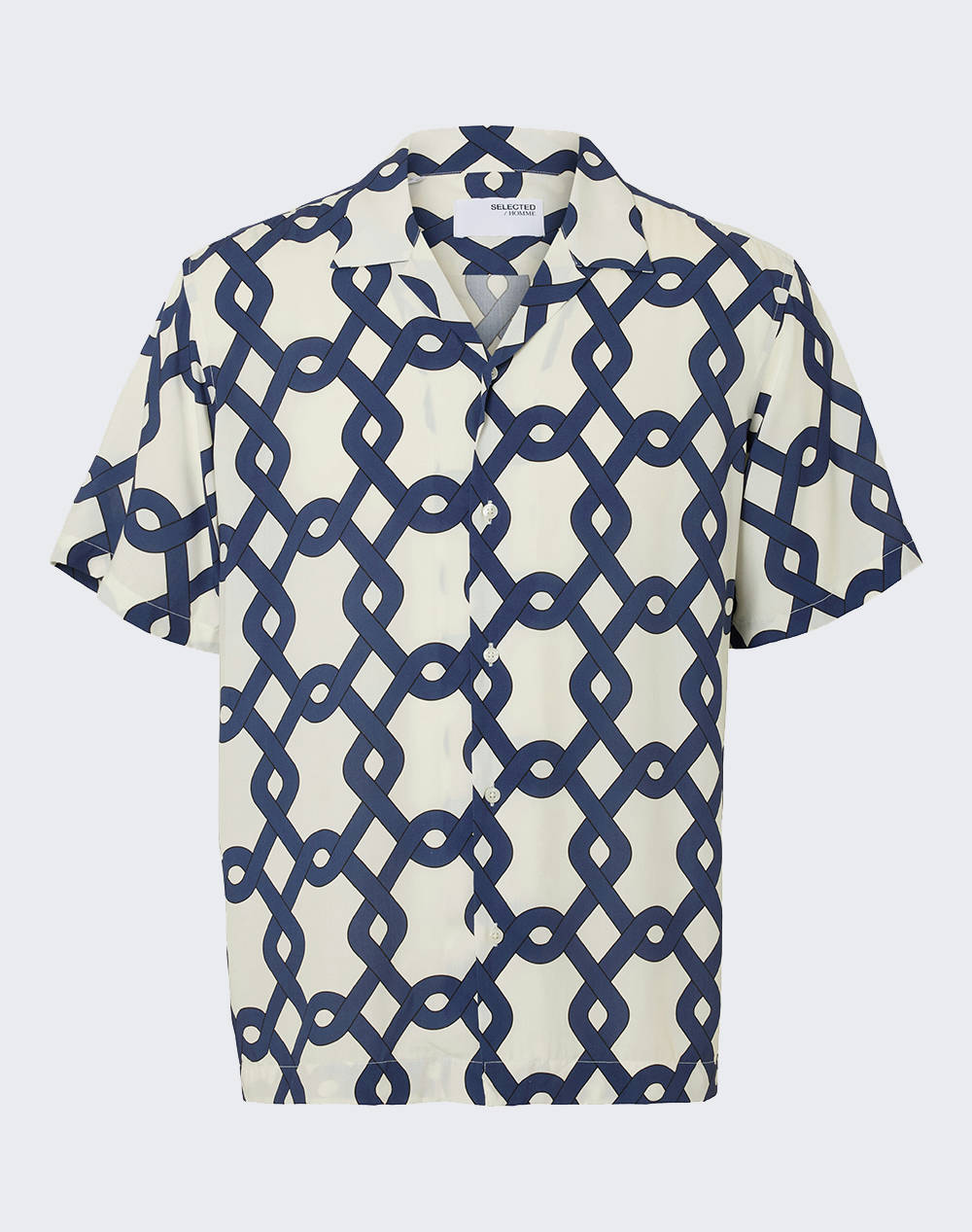 SELECTED SLHRELAX-VERO SHIRT SS AOP