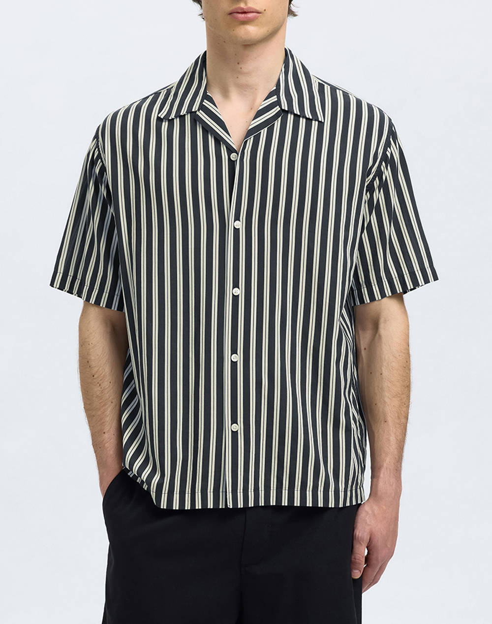SELECTED SLHRLXAIR MIX SS SHIRT