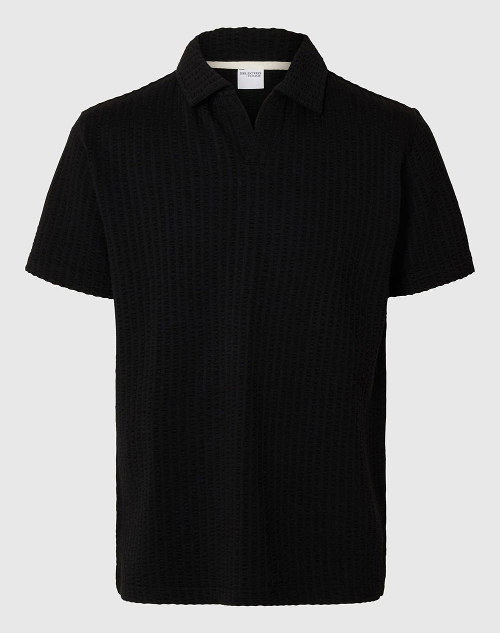 SELECTED SLHBLAKE SPLITNECK SS POLO