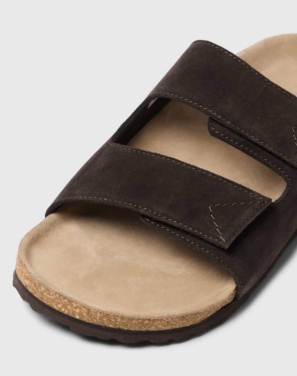 SELECTED SLHBASTIAN SUEDE STRAP SLIDER