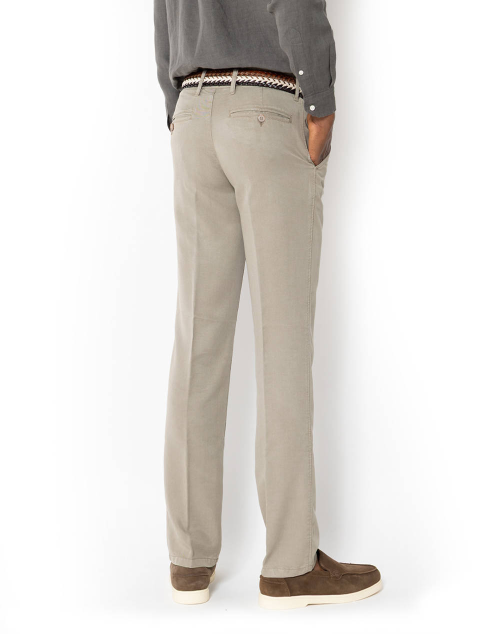 THE BOSTONIANS PANTALONI CHINOS TENCEL REGULAR FIT