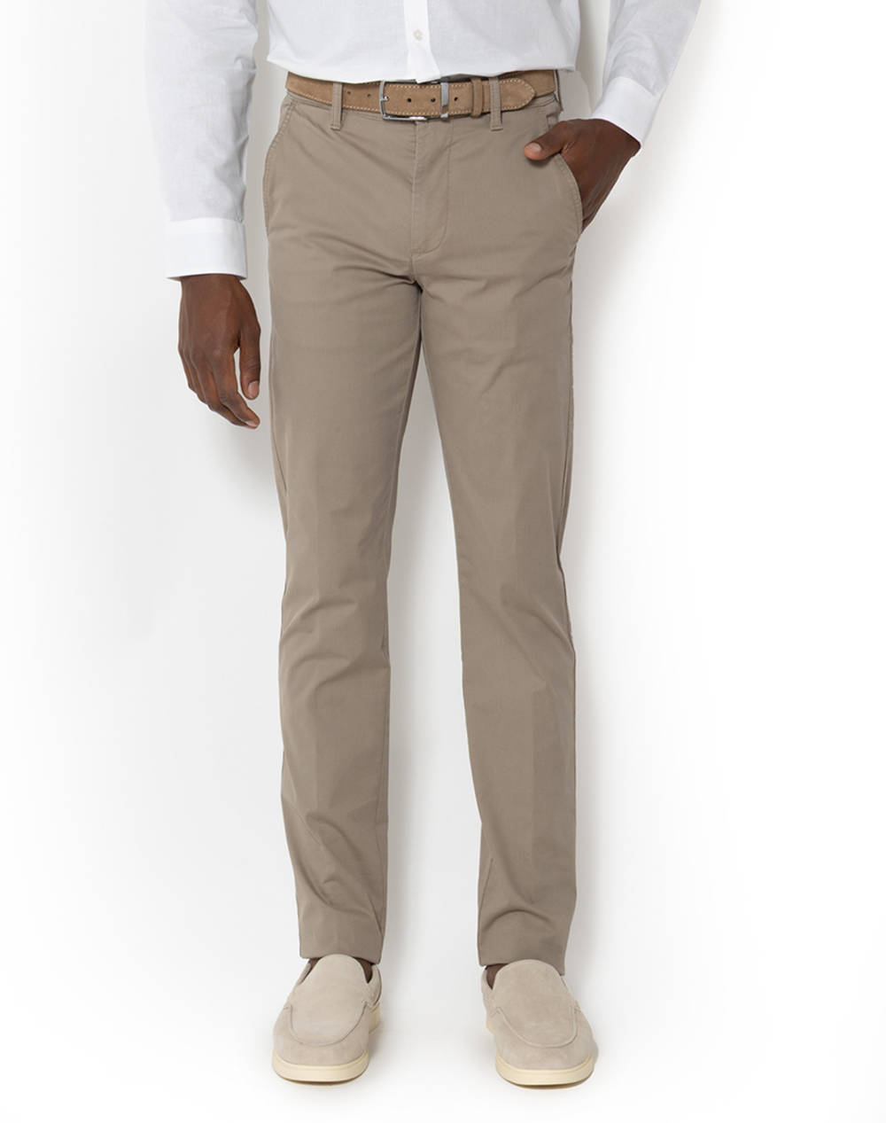 THE BOSTONIANS PANTALONI CHINOS PIQUE REGULAR FIT