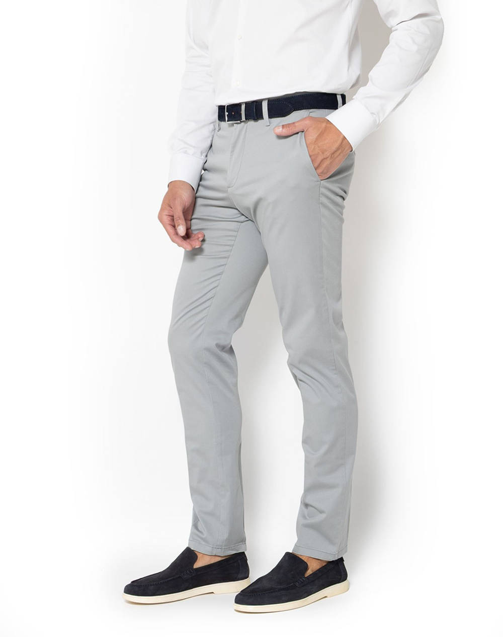 BOSTONIANS PANTALONI CHINOS CAPARTINA SATIN REGULAR