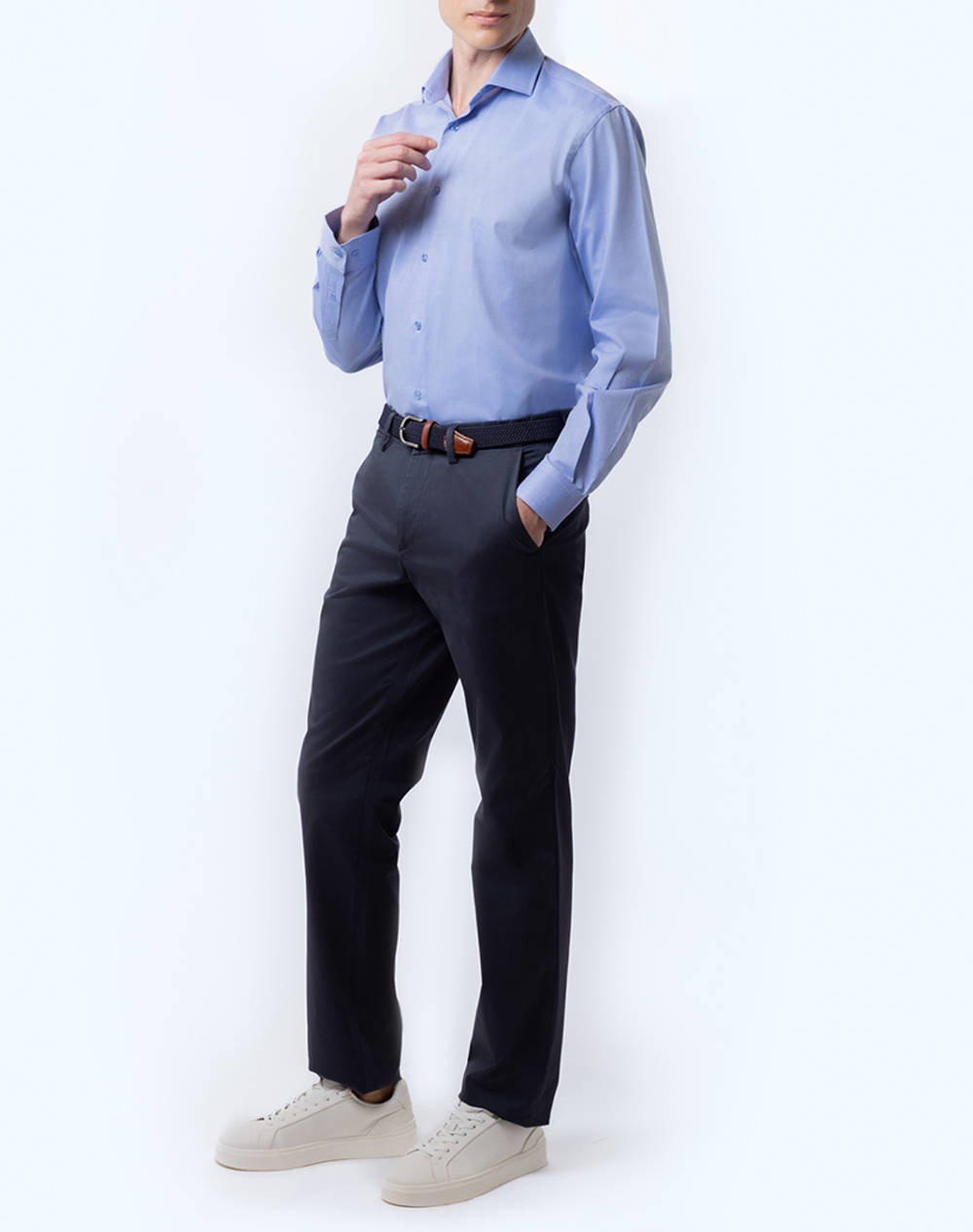 BOSTONIANS PANTALONI CHINOS CAPARTINA SATIN REGULAR