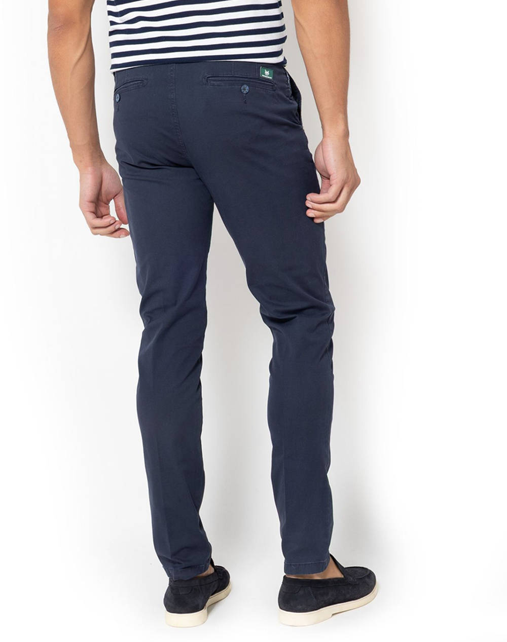 THE BOSTONIANS PANTALONI CHINOS DOBBY MODERN FIT