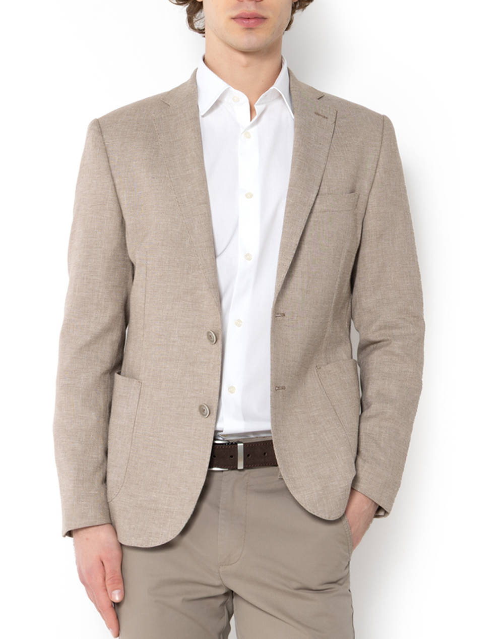 THE BOSTONIANS SACOU COTTON LINEN REGULAR FIT