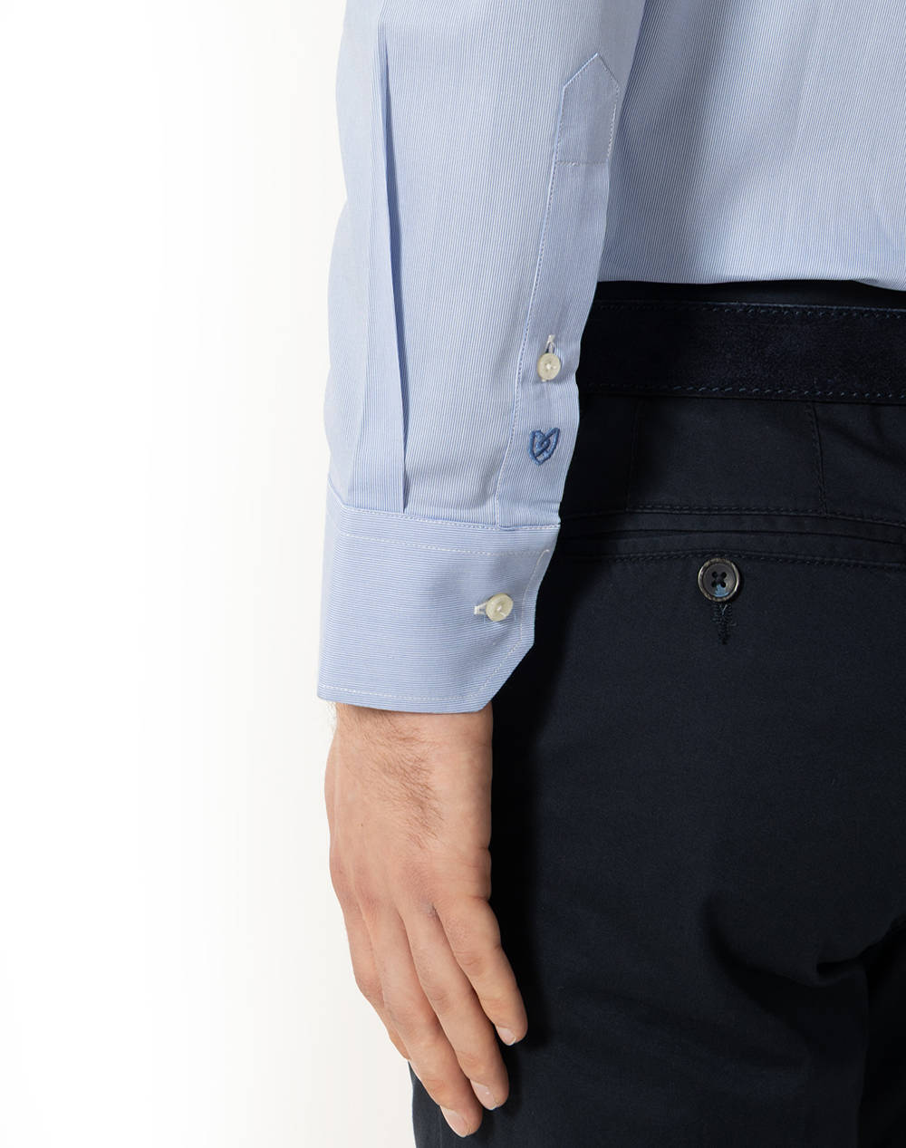 THE BOSTONIANS CAMASA ACORN CUSTOM FIT Stripe POPLIN Semi-rex Custom FIT