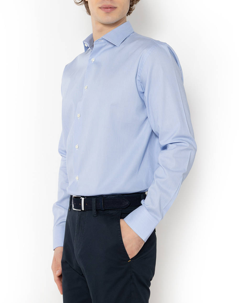 THE BOSTONIANS CAMASA ACORN CUSTOM FIT Stripe POPLIN Semi-rex Custom FIT