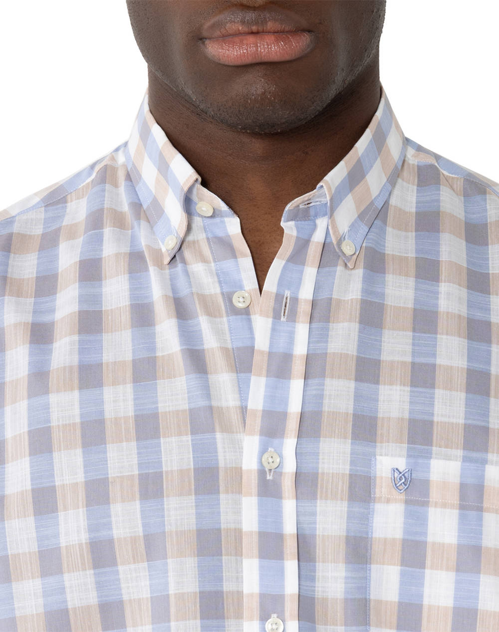 THE BOSTONIANS CAMASA MAVERICK REGULAR FIT MedCheck SLUB Button-down Regular fit