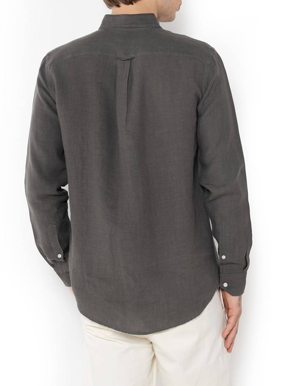 THE BOSTONIANS CAMASA DIN IN REGULAR FIT Plain LINEN Button-down Regular Fit