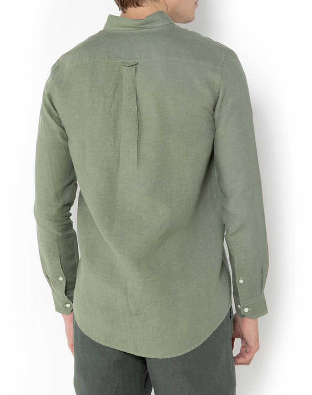 THE BOSTONIANS CAMASA DIN IN REGULAR FIT Plain LINEN Button-down Regular Fit