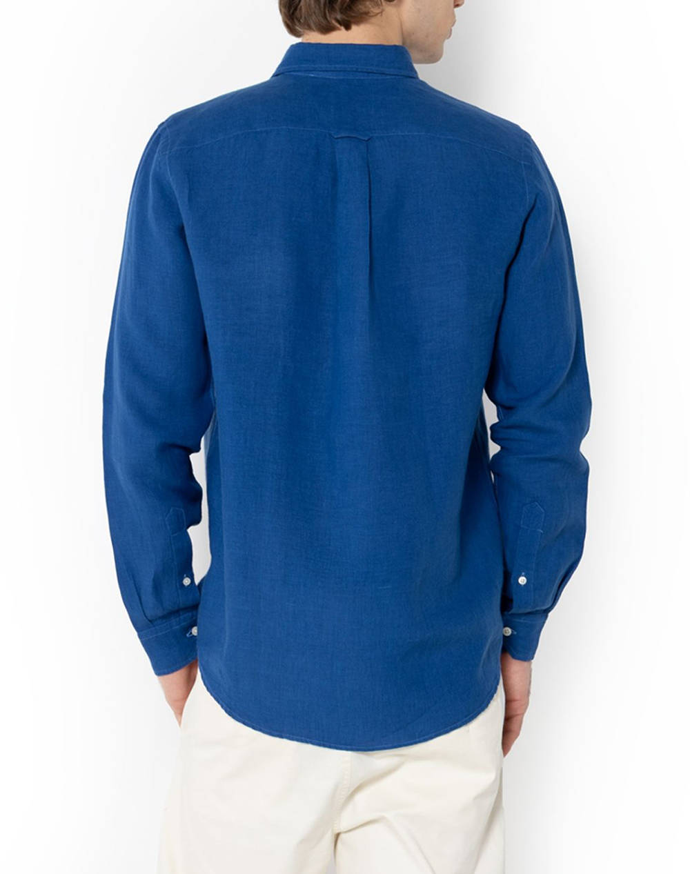 THE BOSTONIANS CAMASA DIN IN REGULAR FIT Plain LINEN Button-down Regular Fit