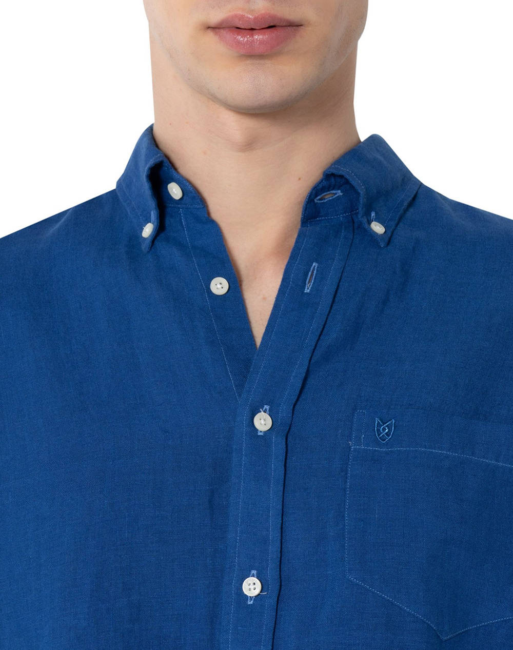 THE BOSTONIANS CAMASA DIN IN REGULAR FIT Plain LINEN Button-down Regular Fit
