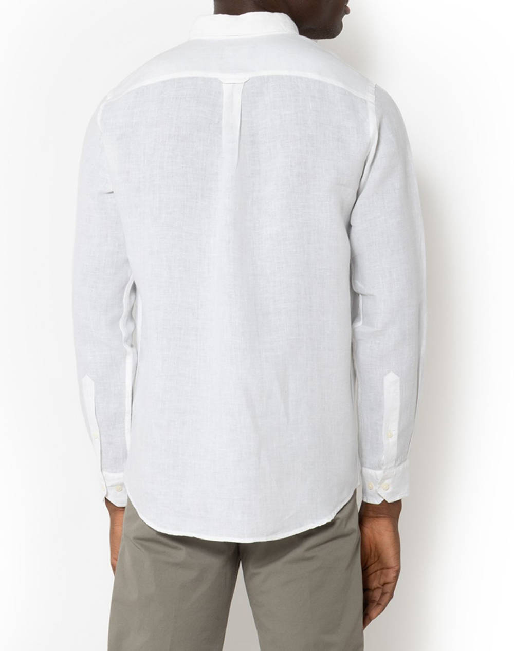 THE BOSTONIANS CAMASA DIN IN REGULAR FIT Plain LINEN Button-down Regular Fit