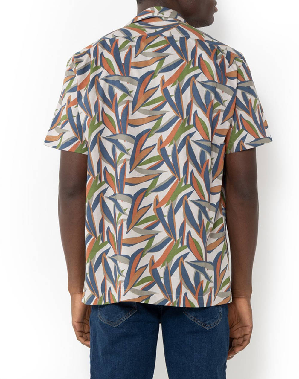 THE BOSTONIANS CAMASA CHARLES ΒΑΜΒΑΚΙ CUSTOM FIT Print POPLIN Bayron Custom FIT
