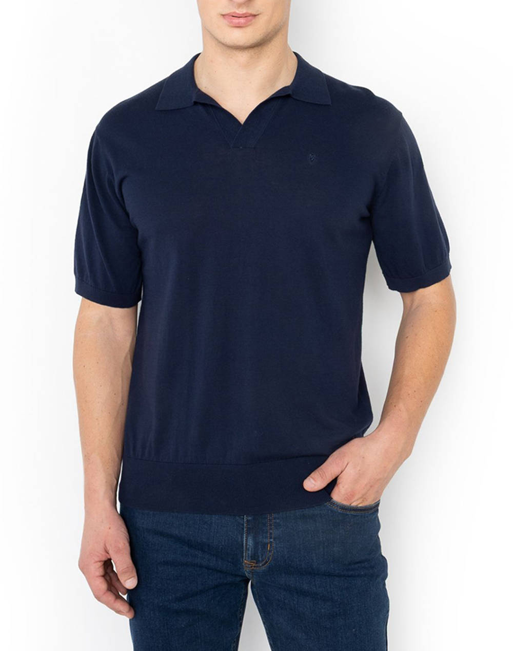 THE BOSTONIANS BLUZA POLO TRICOTATA REGULAR FIT