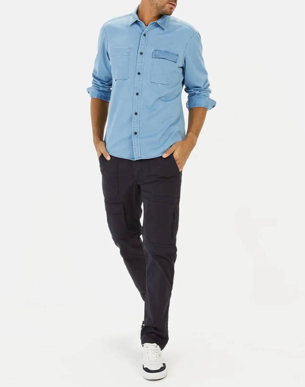 CAMEL CAMASA Μ.Μ denim 2pocket+flaps