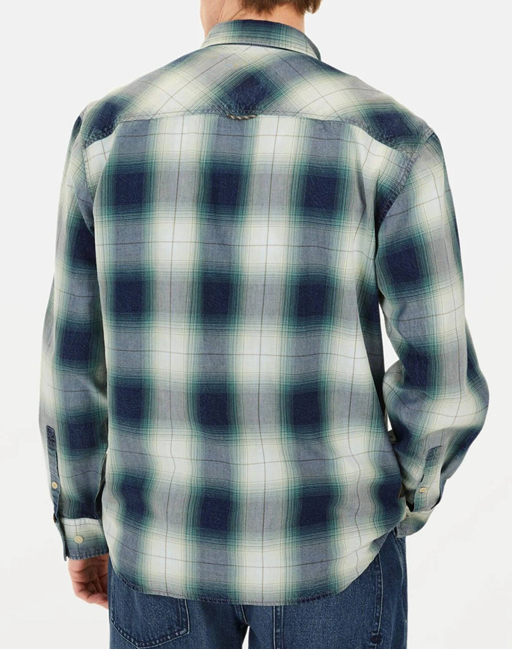 CAMEL CAMASA Μ.Μ checked 2Pocket+flaps