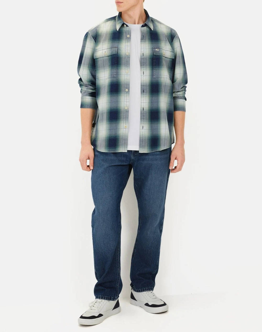 CAMEL CAMASA Μ.Μ checked 2Pocket+flaps