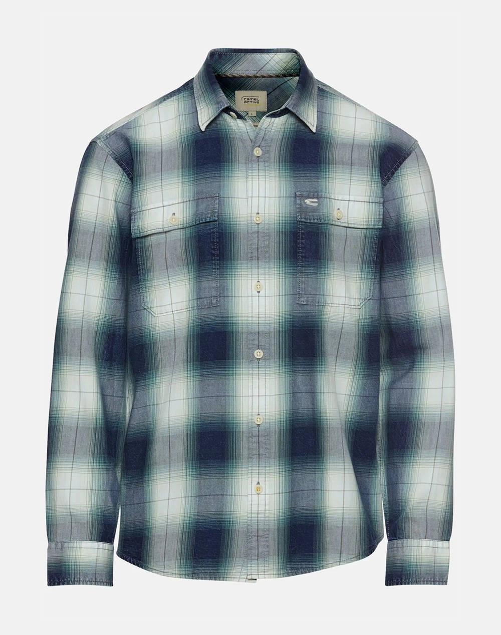 CAMEL CAMASA Μ.Μ checked 2Pocket+flaps