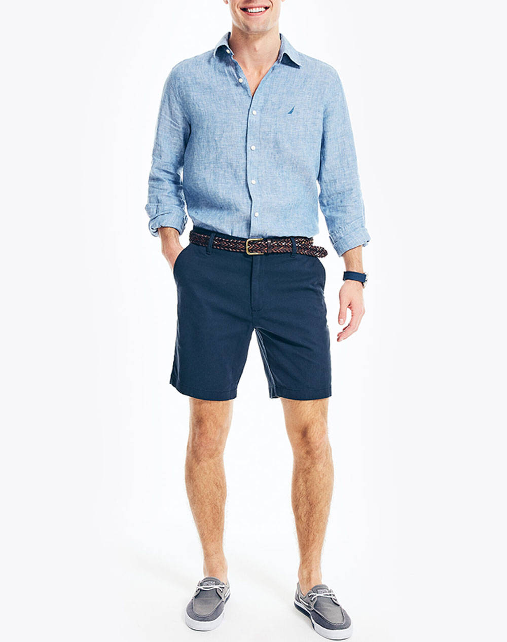 NAUTICA PANTALONI SCURTI CLASSIC FF DECK SHORT