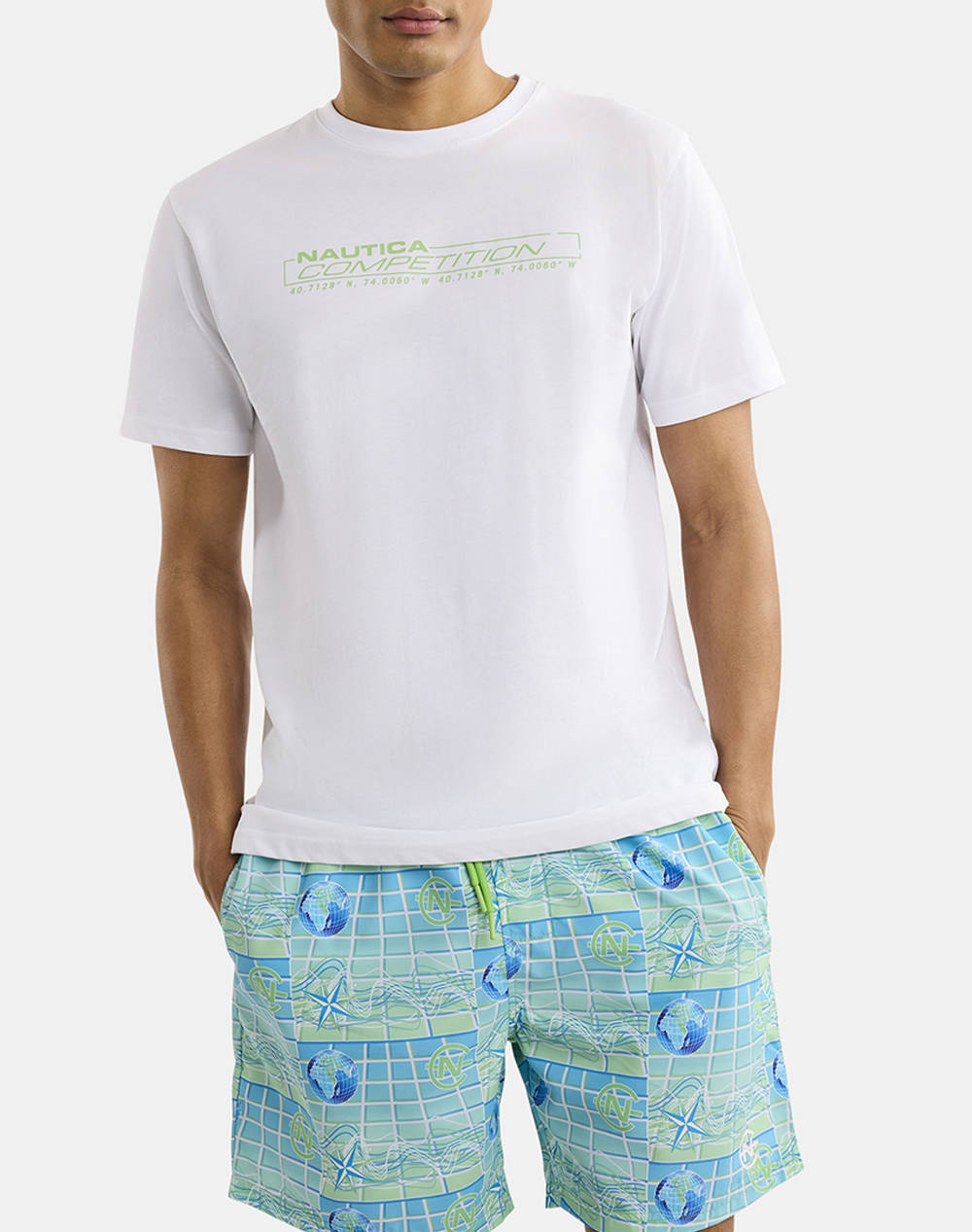 NAUTICA BLUZA T-SHIRT KM Barna T-Shirt