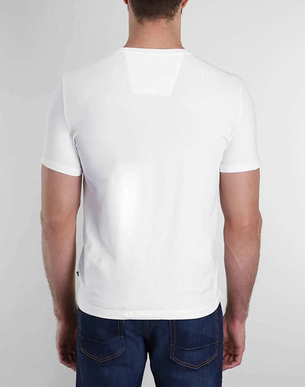 NAUTICA BLUZA T-SHIRT ΚΜSS ANCHOR POCKET TEE