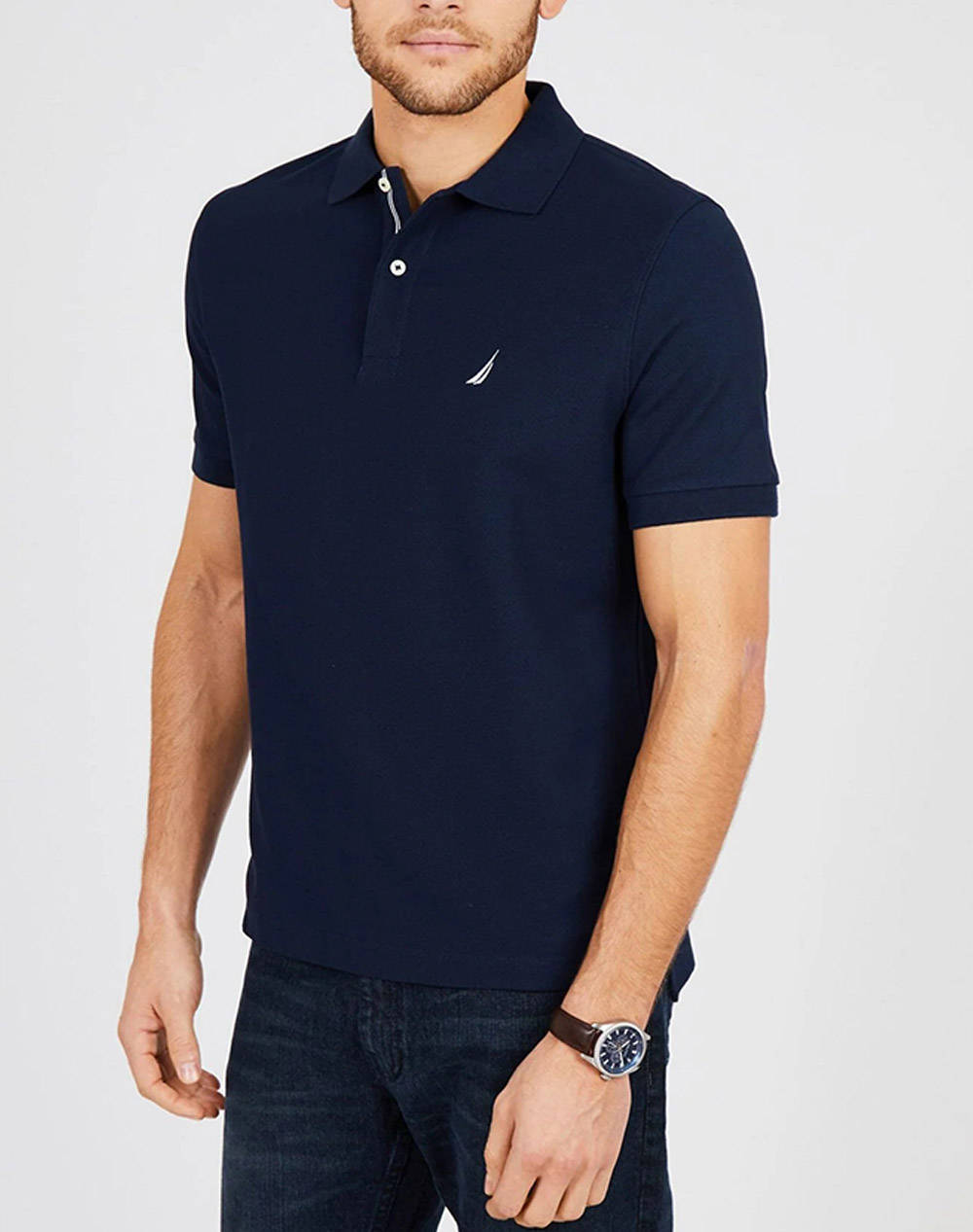 NAUTICA BLUZA POLO KMSOLID ANCHOR DECK C/O