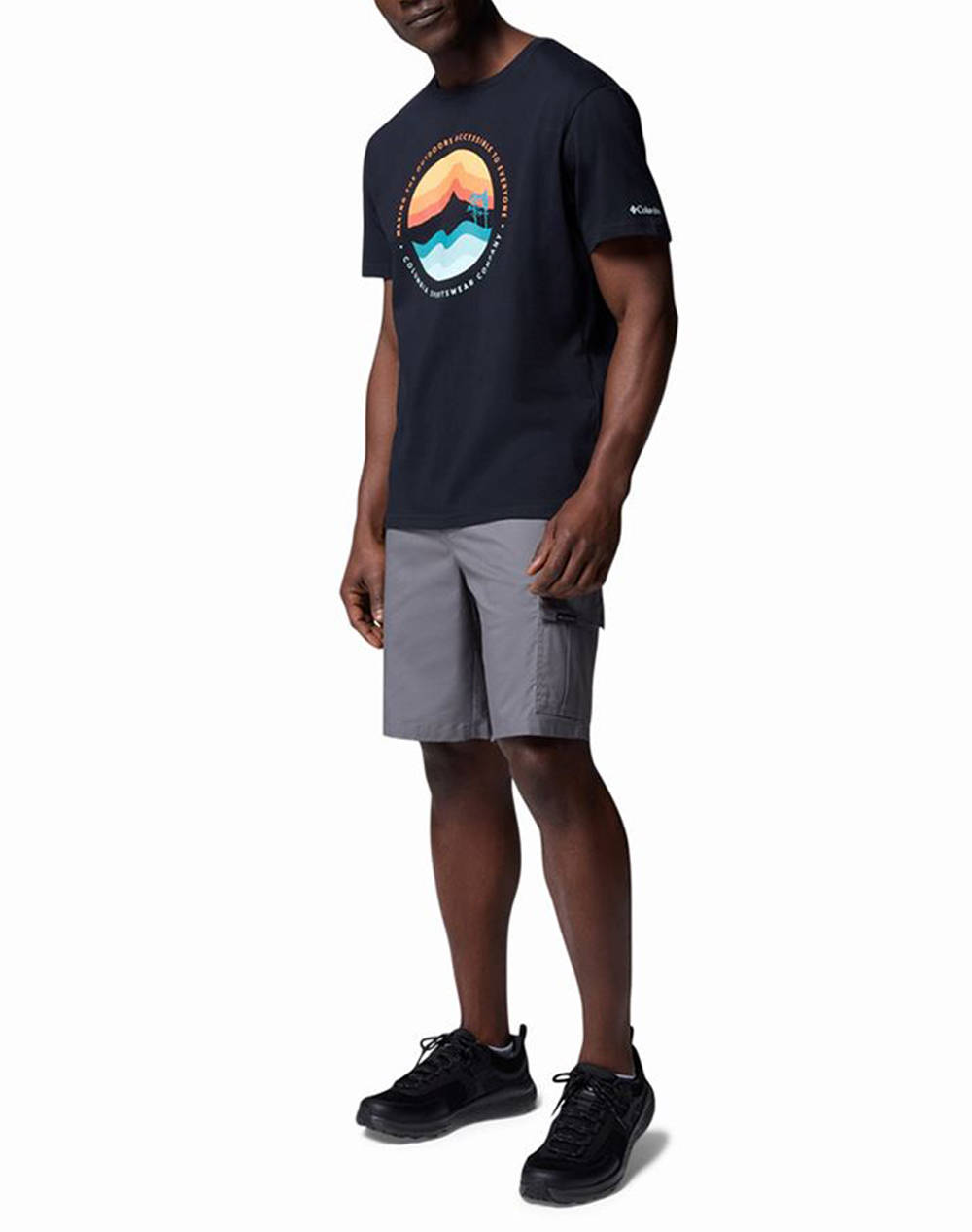 COLUMBIA Bluza de barbati Path Lake™ Graphic Tee II