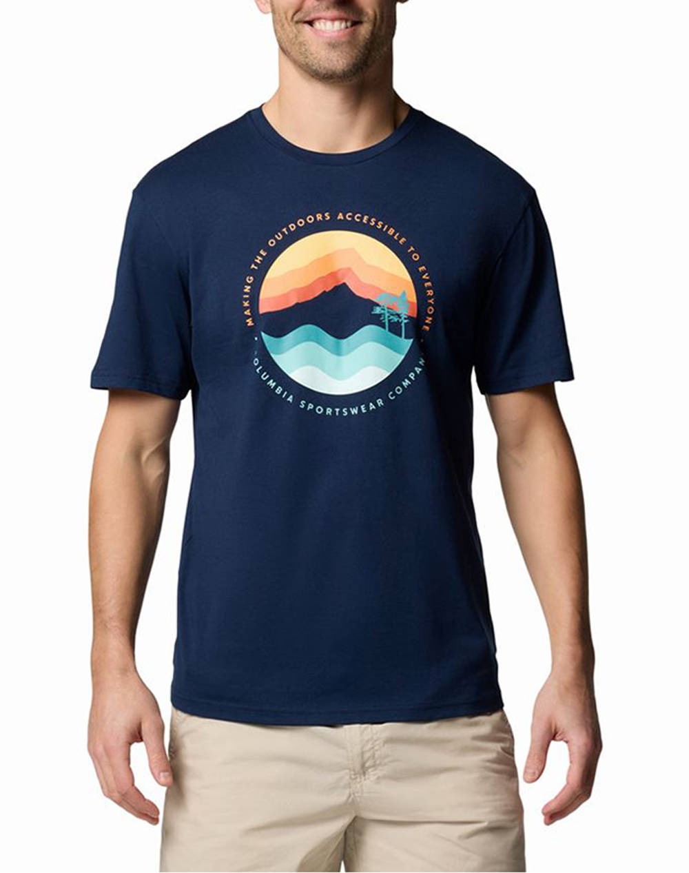 COLUMBIA Bluza de barbati Path Lake™ Graphic Tee II
