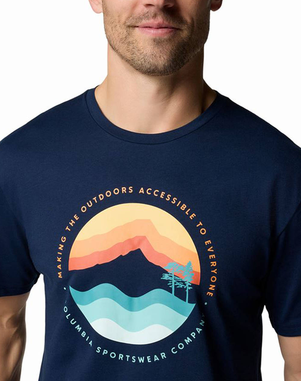 COLUMBIA Bluza de barbati Path Lake™ Graphic Tee II