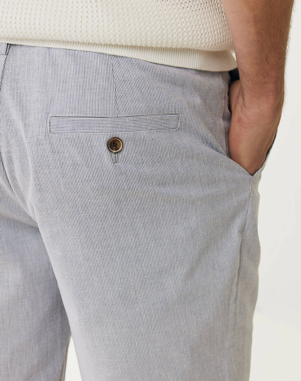 MEXX Striped linen blend shorts