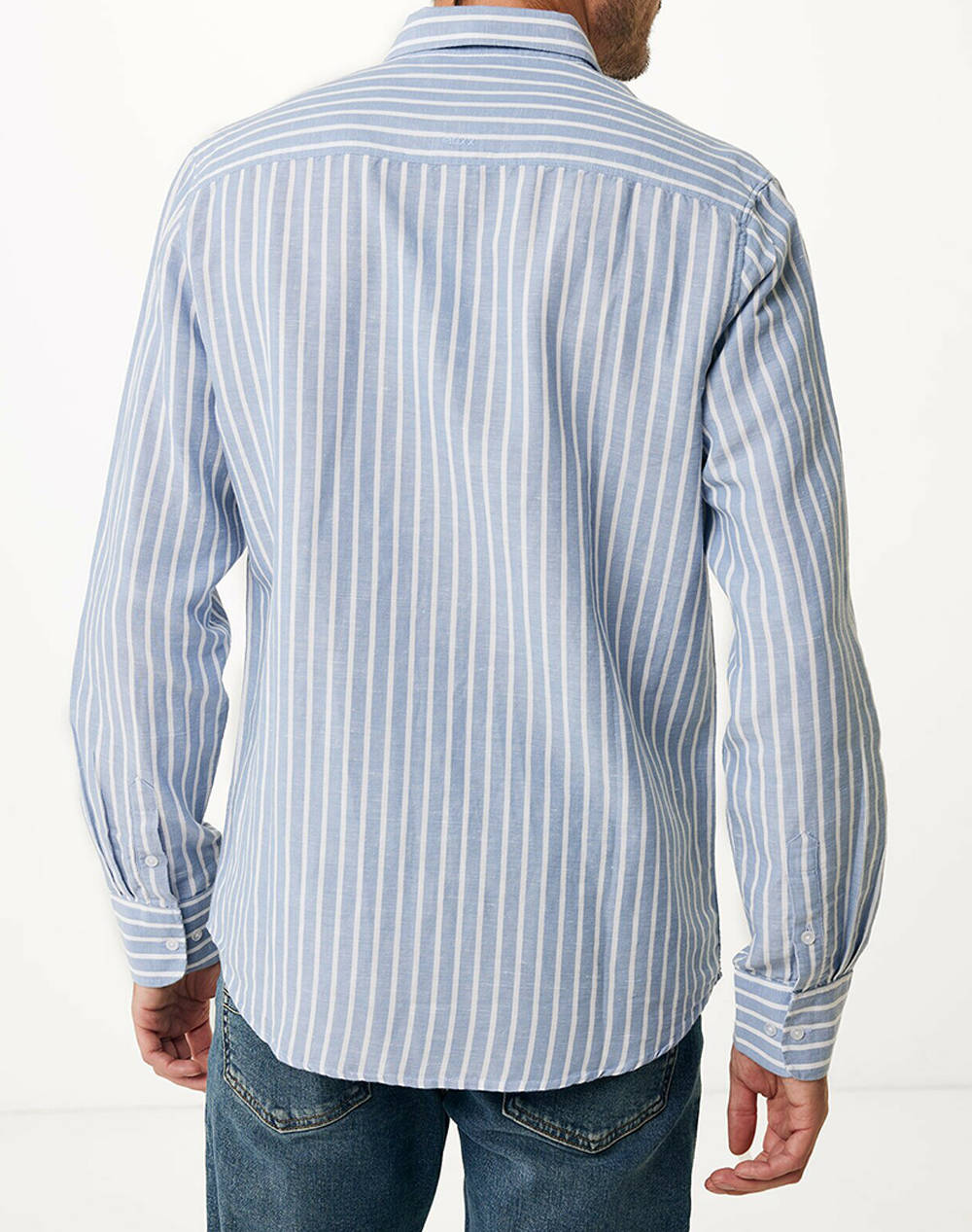 MEXX AIDEN Basic linen shirt striped