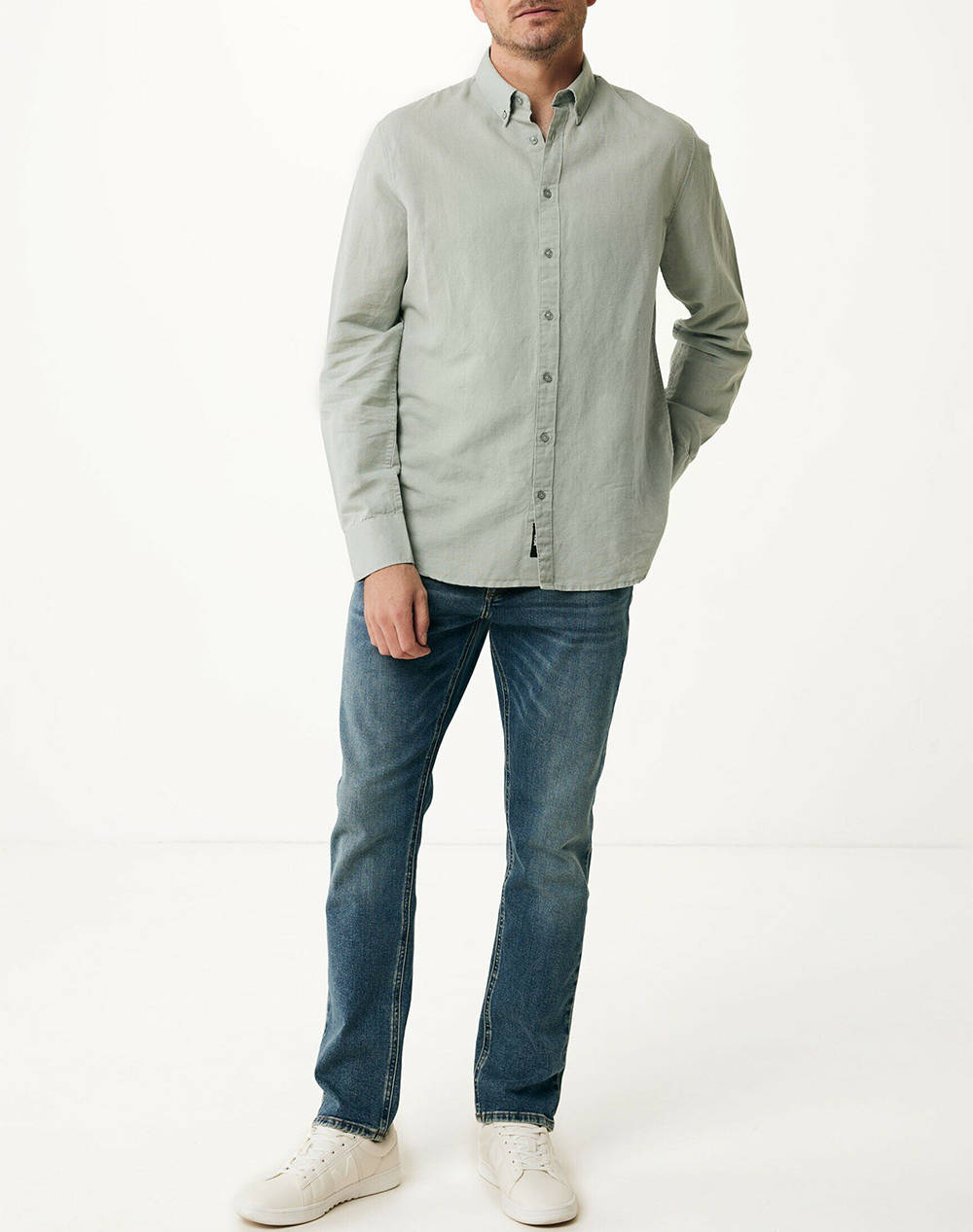 MEXX CALEB Basic linen shirt