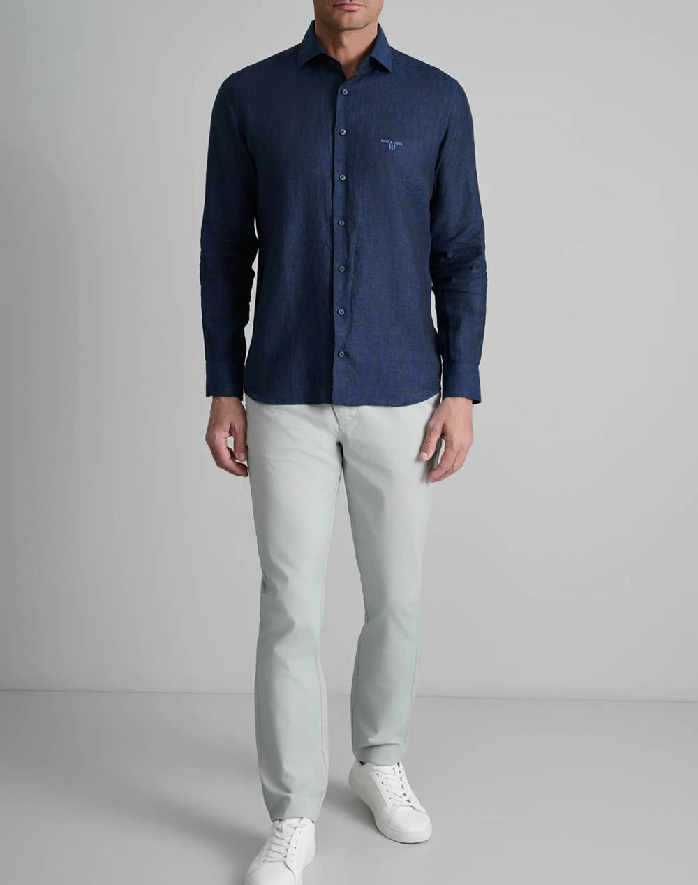 NAVY&GREEN PANTALONI MODERN FIT