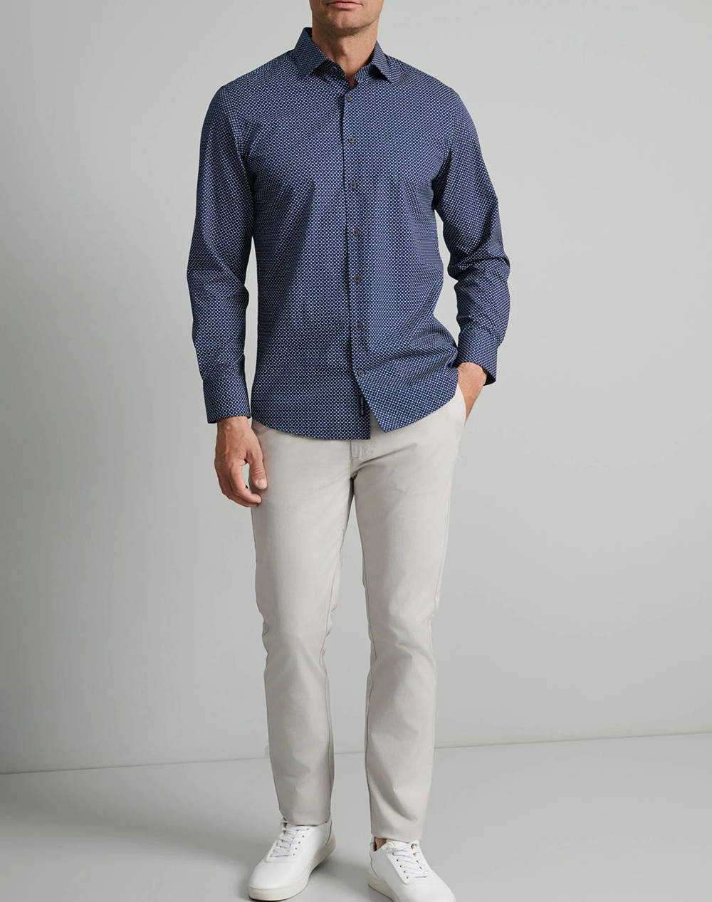 NAVY&GREEN PANTALONI MODERN FIT