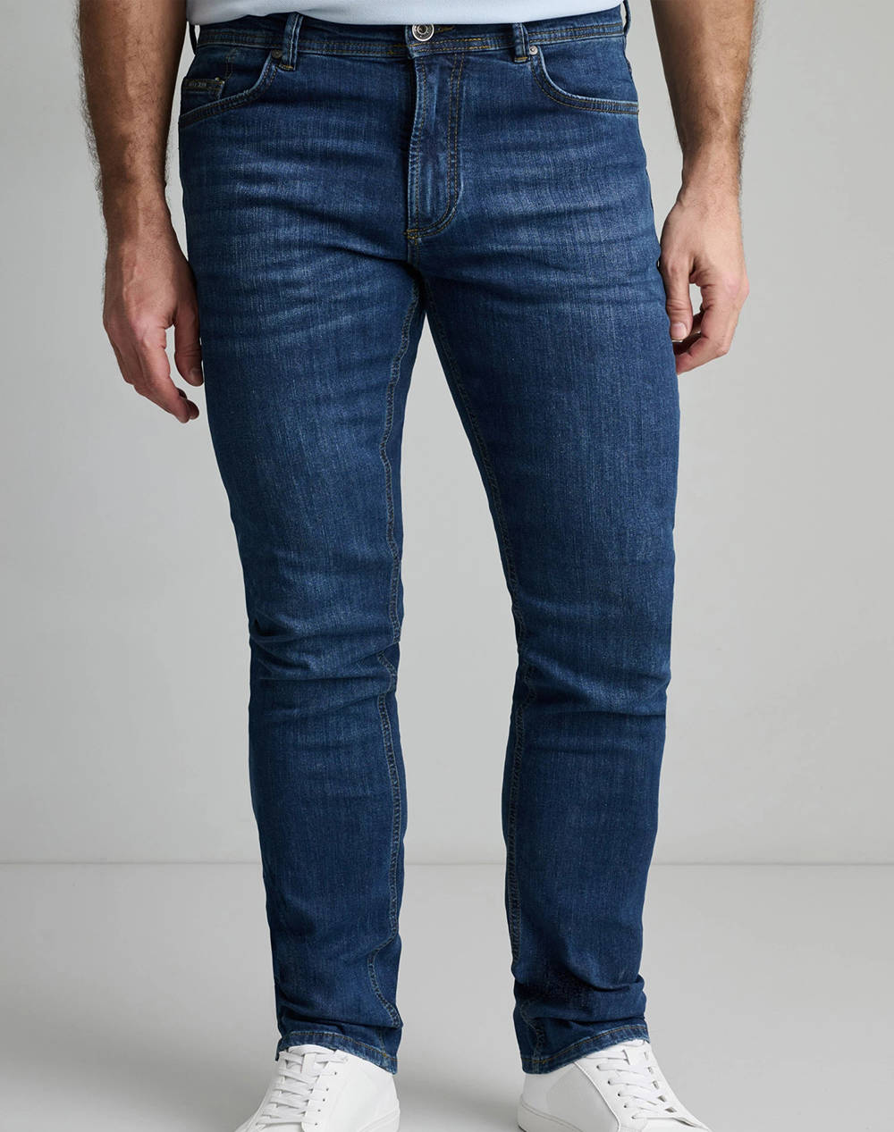 NAVY&GREEN PANTALONI DENIM NORMAL WAIST