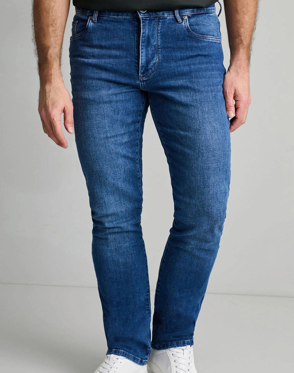 NAVY&GREEN PANTALONI DENIM NORMAL WAIST