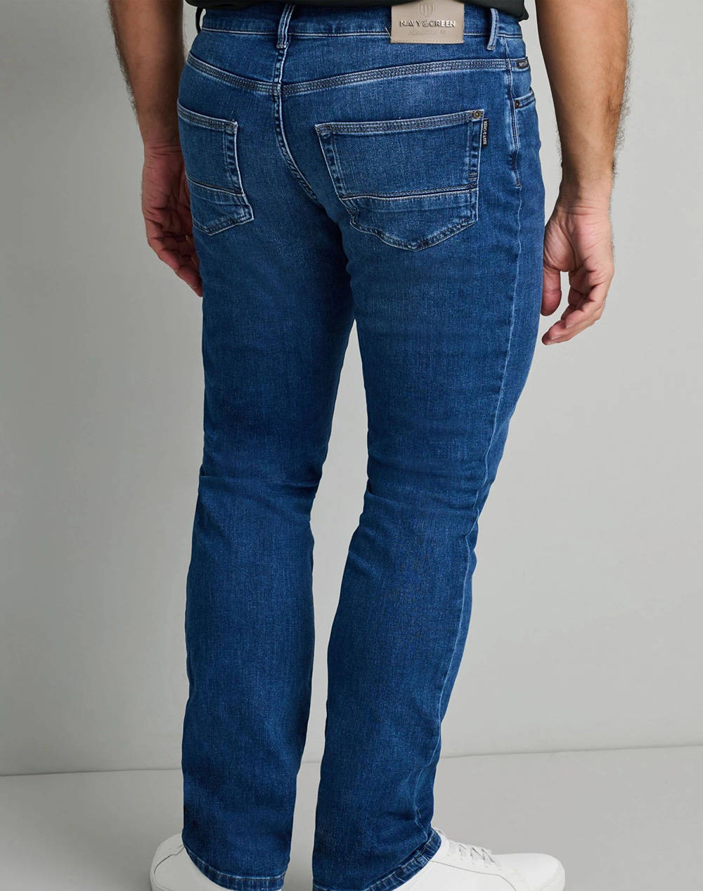 NAVY&GREEN PANTALONI DENIM NORMAL WAIST