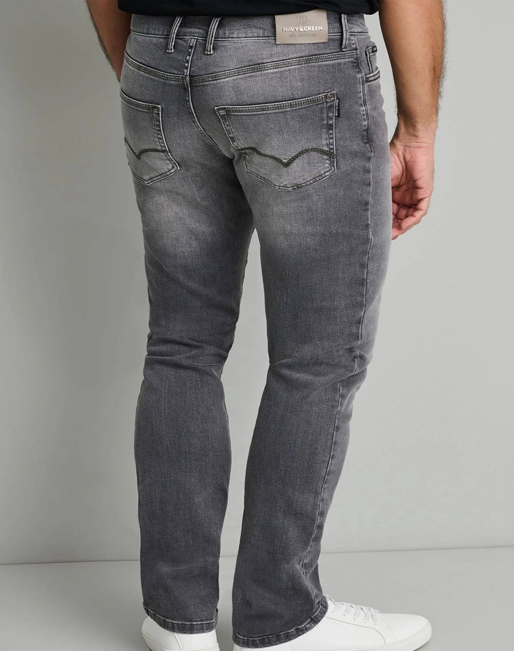 NAVY&GREEN PANTALONI DENIM LOW WAIST
