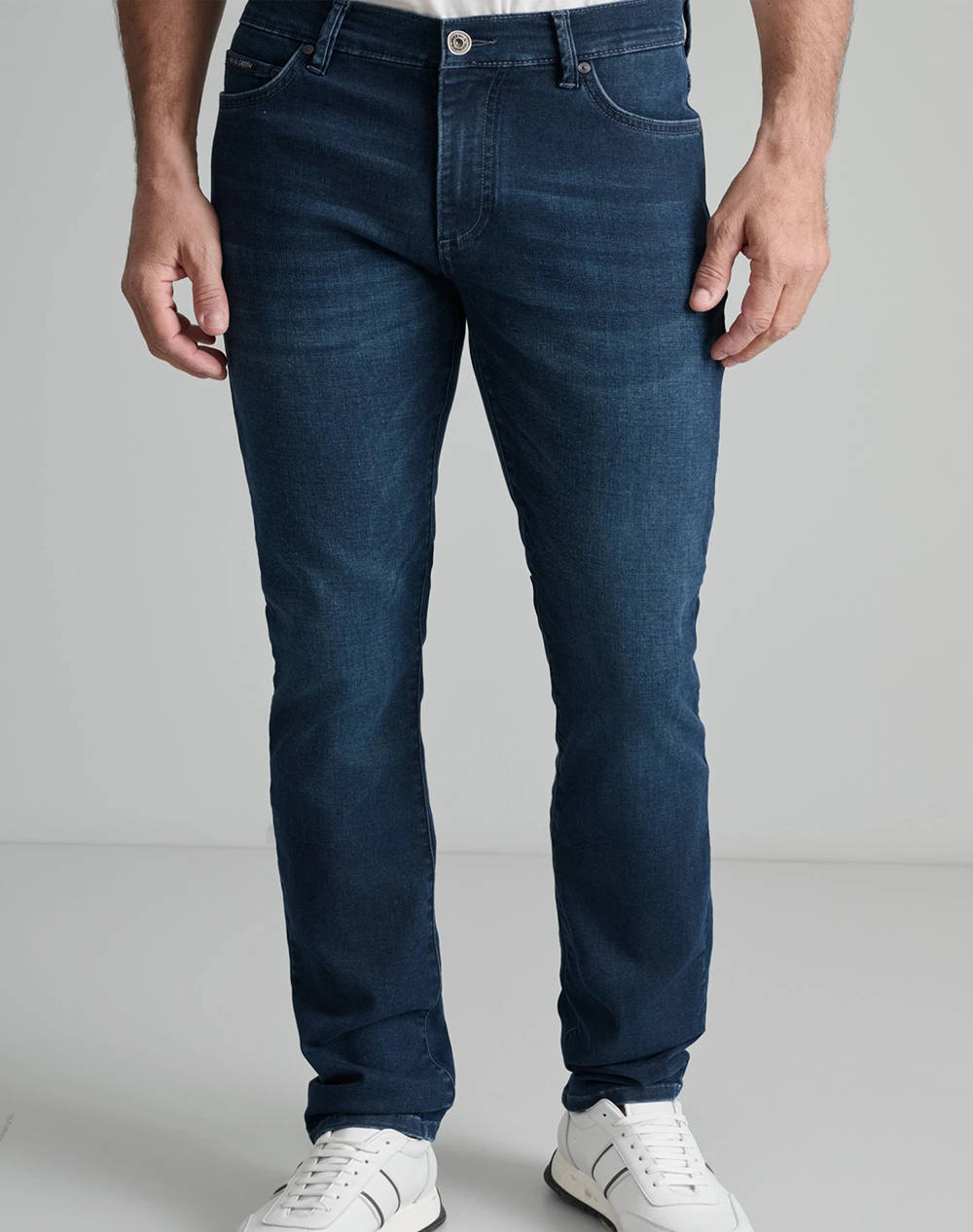 NAVY&GREEN PANTALONI DENIM LOW WAIST