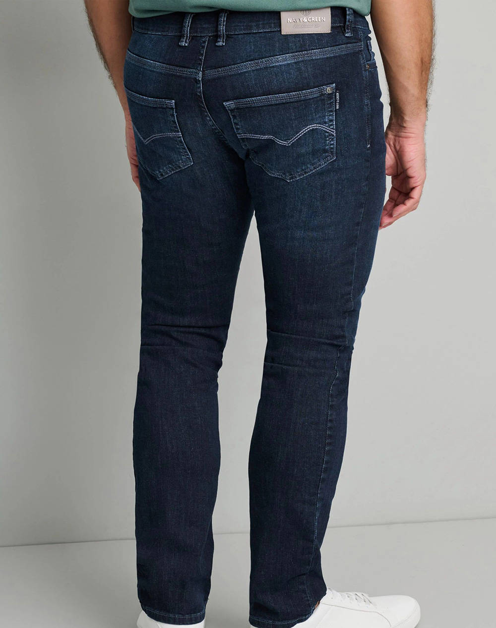 NAVY&GREEN PANTALONI DENIM LOW WAIST