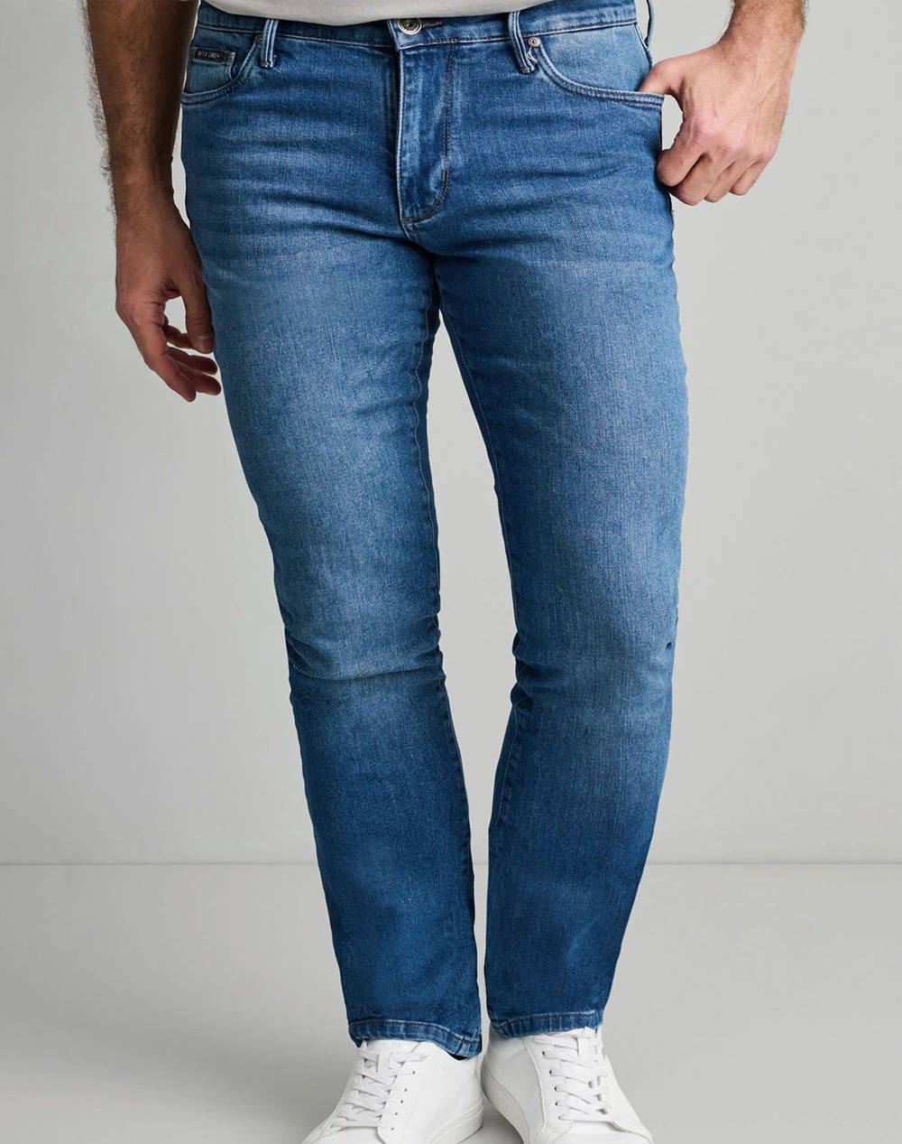 NAVY&GREEN PANTALONI DENIM LOW WAIST