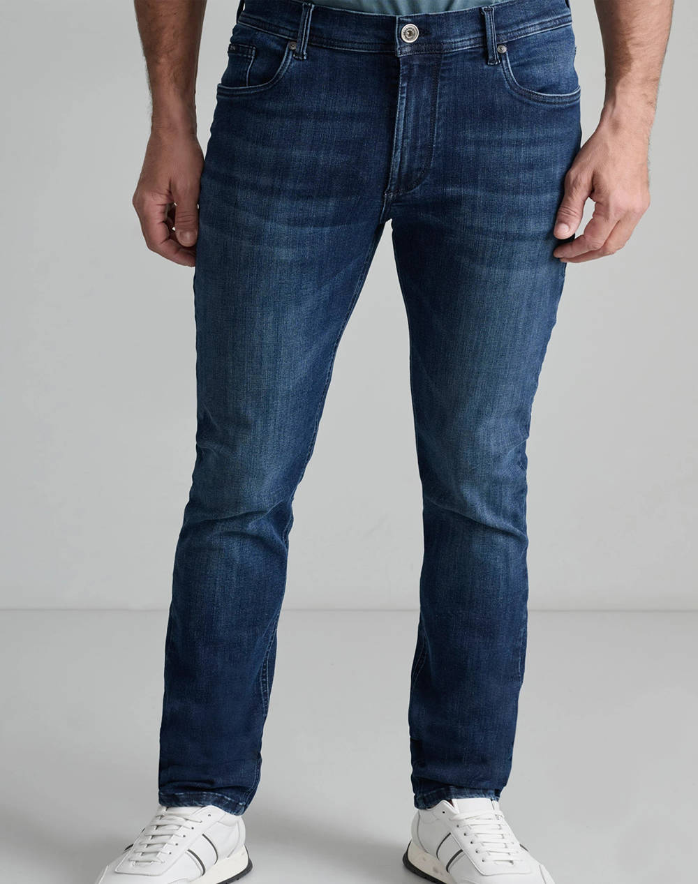 NAVY&GREEN PANTALONI DENIM LOW WAIST