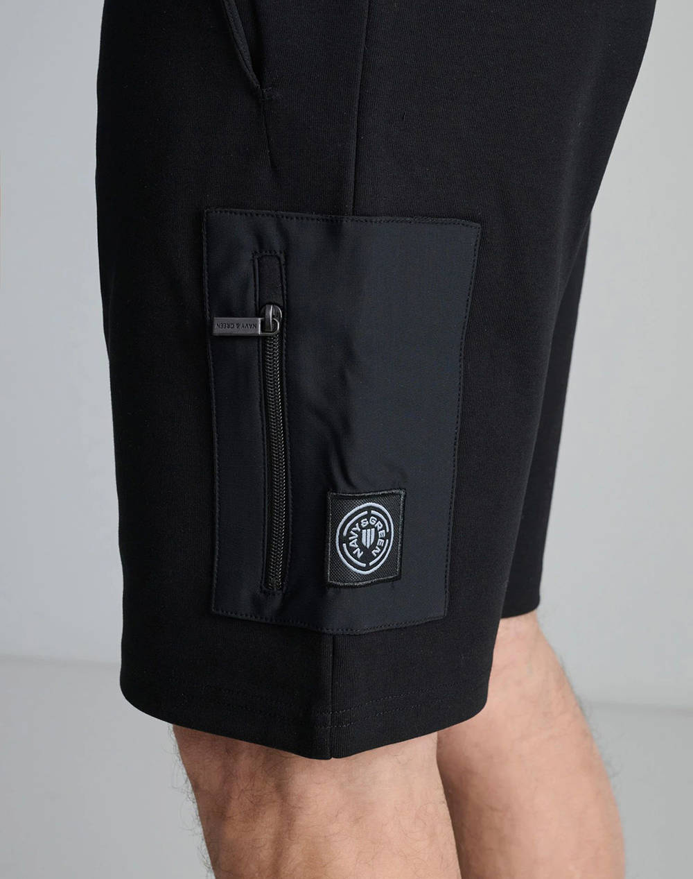 NAVY&GREEN BERMUDE JOGGING