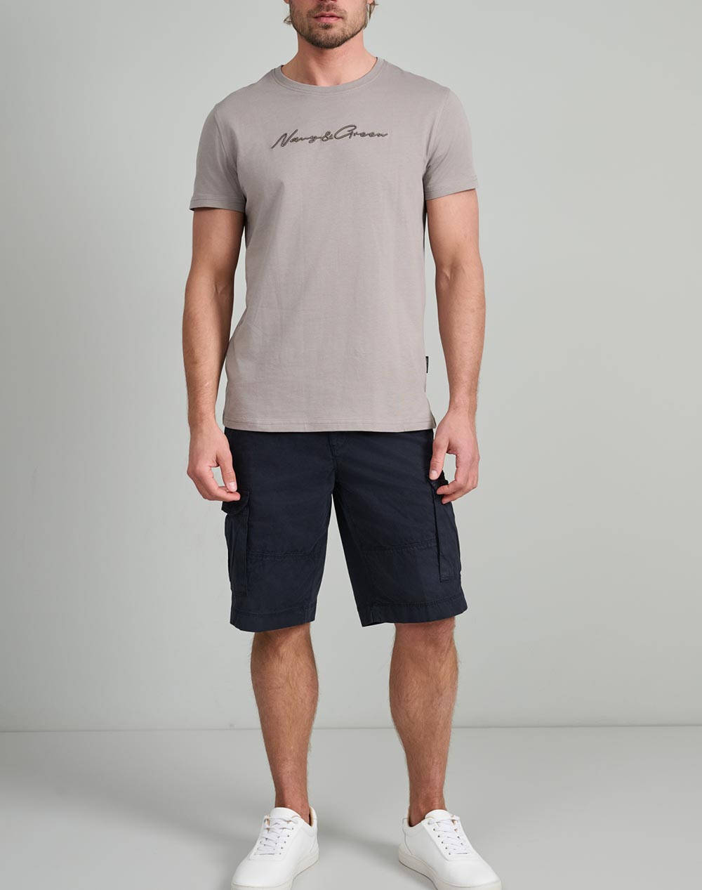 NAVY&GREEN BERMUDE CARGO