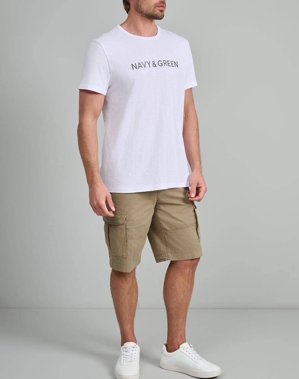 NAVY&GREEN BERMUDE CARGO