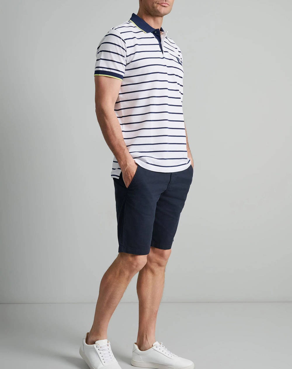 NAVY&GREEN PANTALONI SCURTI CHINOS