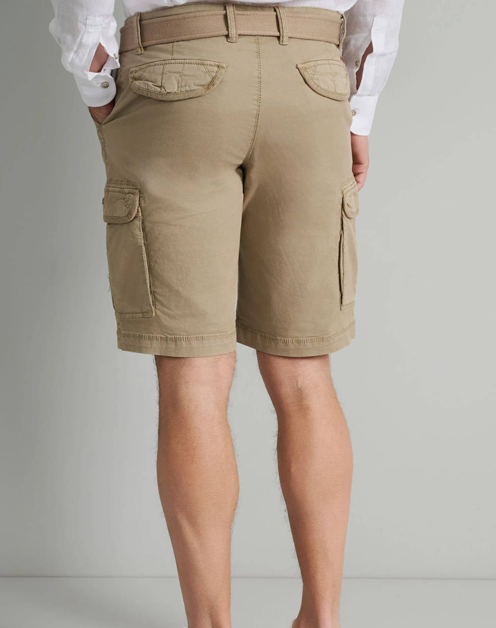 NAVY&GREEN BERMUDE CARGO CU CUREA