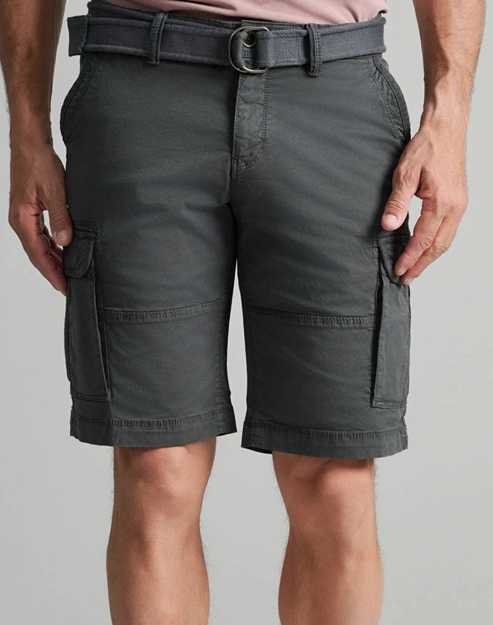 NAVY&GREEN BERMUDE CARGO CU CUREA